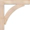 Ekena Millwork Thorton Block Smooth Bracket w/ Offset Brace, Douglas Fir, 5 1/2"W x 26"D x 26"H BKT0604X26X26THR05SDF - alternate 2